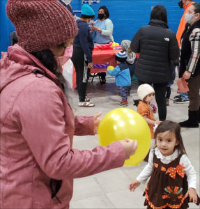 Balloon Play at the Fall Festival